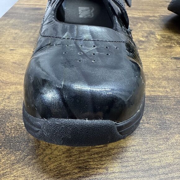 Drew P221 Last Womens 7M Mary Jane Silver Black Mix Patent Leather Comfort Shoe - Picture 12 of 16